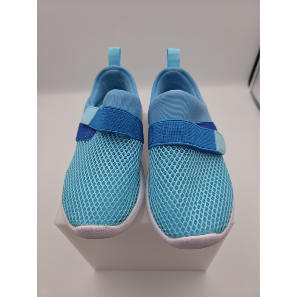 Toddler Size 10 Unisex Blue  Mesh Slip On Sneakers Hook Loop Lightweight
